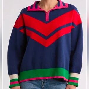 Vigoss 3/4 Zip Pullover Sweater